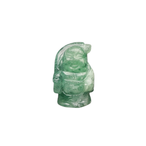 Green Fluorite Standing Buddha Statue - 128 grams