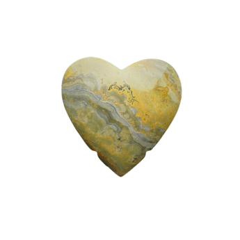 Bumblebee Jasper Heart with Stand (206g) – Vitality, Confidence & Creative Flow - Heavenly Crystals Online