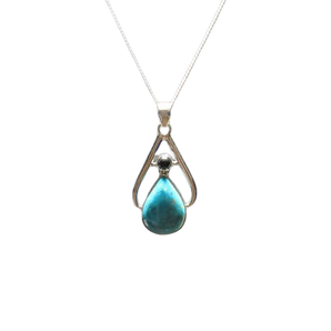 Chrysocolla Pendant 925 Sterling Silver