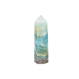 Caribbean Blue Calcite Generator Point (130g) Calming Crystal for Peace, Intuition & Emotional Flow - Heavenly Crystals Online