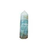 Caribbean Blue Calcite Generator Point (130g) Calming Crystal for Peace, Intuition & Emotional Flow - Heavenly Crystals Online