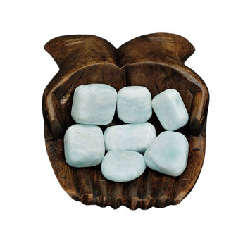 Caribbean Blue Calcite Tumbled Stone XL – Calm, Clarity & Emotional Healing - Heavenly Crystals Online
