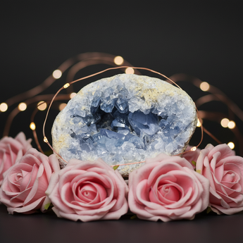 Celestite Cluster (1.603kg) – Peace, Angels & Higher Guidance - Heavenly Crystals Online