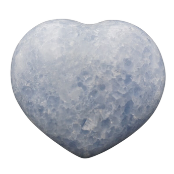 Celestite Heart with Stand (343g) – Peace, Angels & Higher Guidance - Heavenly Crystals Online