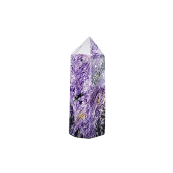 Charoite Generator Point (261g) – Rare Siberian Crystal for Transformation & Intuition - Heavenly Crystals Online