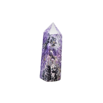 Charoite Generator Point (261g) – Rare Siberian Crystal for Transformation & Intuition - Heavenly Crystals Online