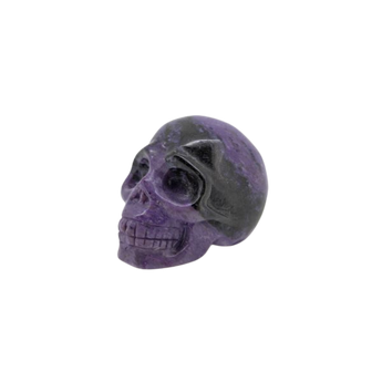 Charoite Skull (108g) – Rare Siberian Crystal for Transformation & Intuition - Heavenly Crystals Online
