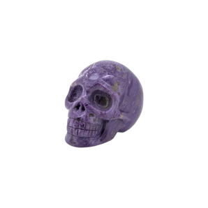 Charoite Skull (178g) – Rare Siberian Crystal for Transformation & Intuition - Heavenly Crystals Online