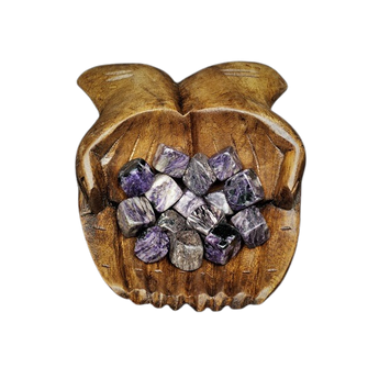Charoite Square Tumbled Stone XS - Transformation, Intuition & Emotional Healing - Heavenly Crystals Online