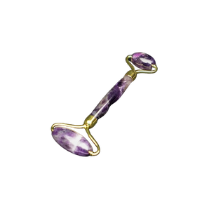 Chevron Amethyst Facial Massage Roller - Heavenly Crystals Online