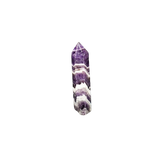 Chevron Amethyst Generator Point (51g) – Intuition, Protection & Spiritual Clarity - Heavenly Crystals Online