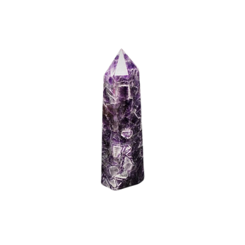 Chevron Amethyst Generator Point (747g) – Intuition, Protection & Spiritual Clarity - Heavenly Crystals Online