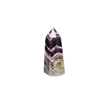 Chevron Amethyst Generator Point (91g) – Intuition, Protection & Spiritual Clarity - Heavenly Crystals Online