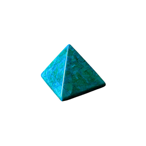 Chrysocolla Dyed Howlite Pyramid – Calm, Communication & Emotional Balance Crystal - Heavenly Crystals Online