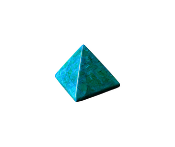 Chrysocolla Dyed Howlite Pyramid – Calm, Communication & Emotional Balance Crystal - Heavenly Crystals Online
