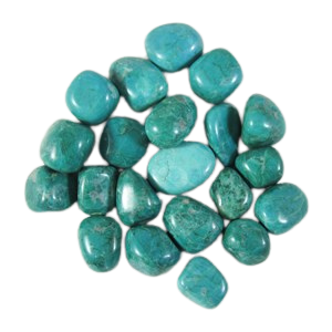Chrysocolla Dyed Howlite Tumbled Stone - Soothing Energy, Insight & Emotional Harmony - Heavenly Crystals Online