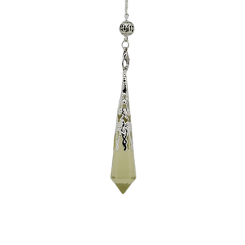 Citrine Faceted Pendulum with Velvet Pouch – Clarity & Abundance Tool - Heavenly Crystals Online