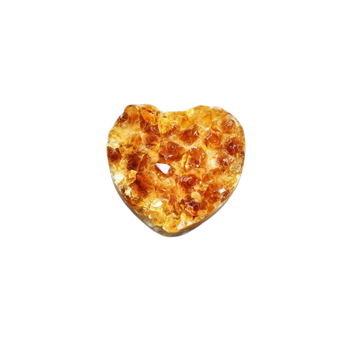 Citrine Geode Heart on Stand (114g) – Abundance, Joy & Golden Solar Energy
 - Heavenly Crystals Online