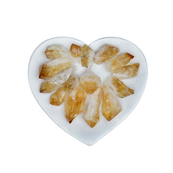 Citrine Point Crystal | Natural Abundance & Manifestation Stone (Individually Sold) - Heavenly Crystals Online
