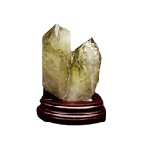 Citrine Twin Flame Generator Points on Wooden Base (1.174kg) – Union, Abundance & Manifestation - Heavenly Crystals Online