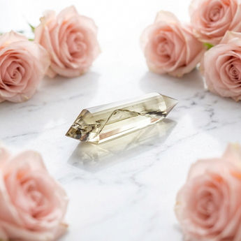 Citrine Vogel Wand 24 Facets (33g) - Manifestation, Abundance & Focused Intention