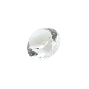 Clear Quartz Faceted Diamond Cut