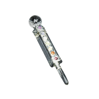 Clear Quartz 7 Chakra Wand – Energy Healing & Alignment - Heavenly Crystals Online