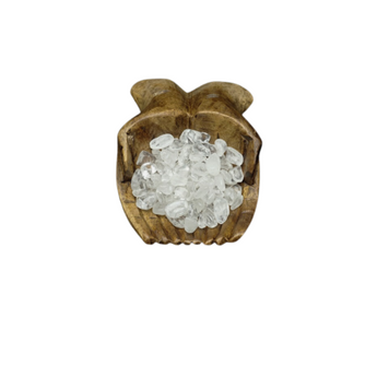 Clear Quartz Chips (100g) – Organza Pouch - Master Healer & Energy Amplifier - Heavenly Crystals Online