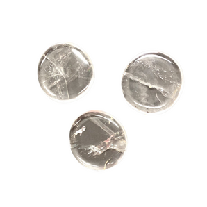 Clear Quartz Flat Worry Stone – Clarity, Healing & Energy Amplification - Heavenly Crystals Online