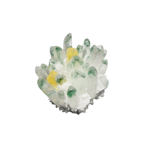 Clear Quartz Green Phantom Cluster (880g) - Growth, Clarity & High‑Vibration Healing Energy - Heavenly Crystals Online
