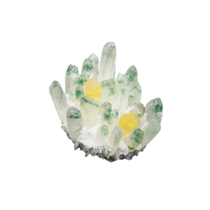Clear Quartz Green Phantom Cluster (880g) - Growth, Clarity & High‑Vibration Healing Energy - Heavenly Crystals Online