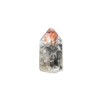 Clear Quartz Master Channeling Point with Red Hematite (623g) – Higher Guidance, Grounded Strength & Intuitive Activation - Heavenly Crystals Online