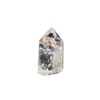 Clear Quartz Master Channeling Point with Red Hematite (623g) – Higher Guidance, Grounded Strength & Intuitive Activation - Heavenly Crystals Online