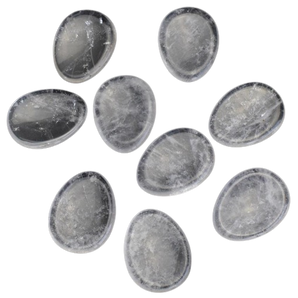 Clear Quartz Thumb Worry Stone – Clarity, Healing & Energy Amplification - Hevenly Crystals Online