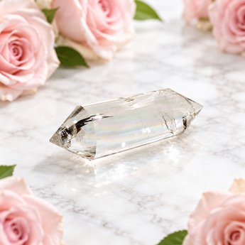 Clear Quartz Vogel Wand 24 Facets (34g) - Clarity, Healing & Amplification - Heavenly Crystals Online