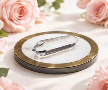 Clear Quartz Vogel Wand 24 Facets (46g) - Clarity, Healing & Amplification - Heavenly Crystals Online