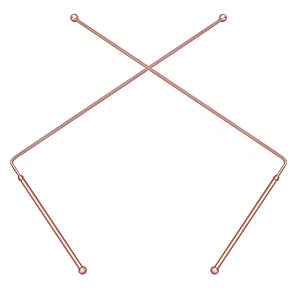 Copper Dowsing Rods Set - Retractable Divination Tools - Heavenly Crystals Online