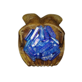 Deep Blue Aura Quartz Gridding Points (50g) in Organza Pouch – High‑Vibration Crystal for Energy Grids - Heavenly Crystals Online