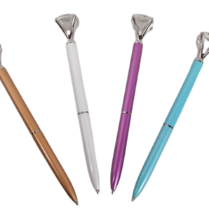 Diamond Top Ballpoint Pen - Heavenly Crystals Online