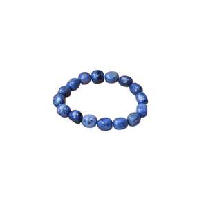 Dumortierite Tumbled Stone Bracelet – Confidence, Calm & Enhanced Intuition - Heavenly Crystals Online