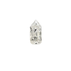 Fire & Ice Quartz Generator Point (69g) – Clarity & Amplification - Heavenly Crystals Online