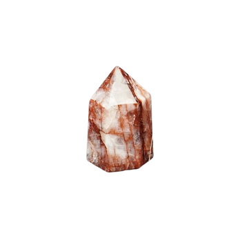 Fire Quartz Generator Point (253g) – Grounding, Clarity, Motivation & Emotional Balance - Heavenly Crystals Online