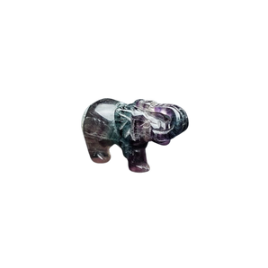 Fluorite Rainbow Elephant - 51 grams