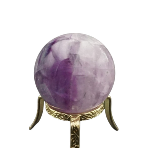 Fluorite Sphere with wooden stand - 101 grams