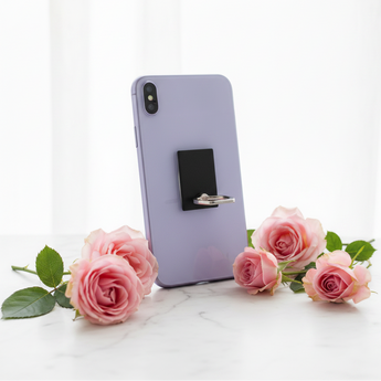 Genuine Shungite Rectangle Pop Socket – EMF Support & Mobile Phone Stand - Heavenly Crystals Online