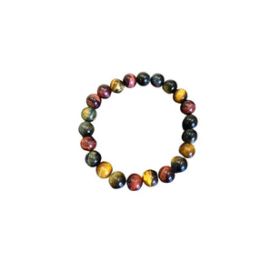 Golden Brown, Red & Blue Tiger’s Eye Bracelet – Protection, Strength & Balanced Energy - Heavenly Crystals Online