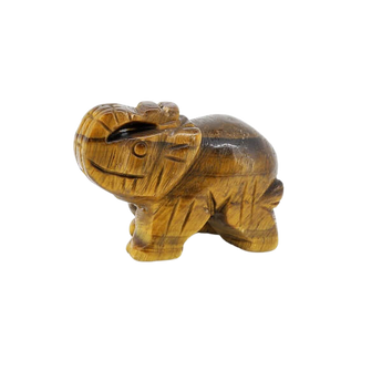 Golden Brown Tiger’s Eye Elephant (77g) – Protection, Confidence & Grounding Energy - Heavenly Crystals Online