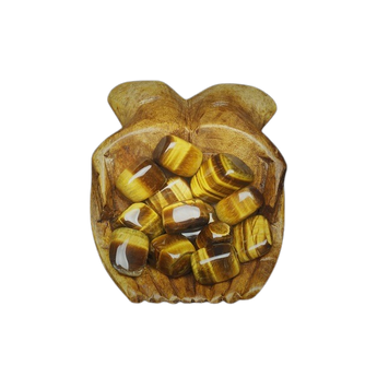 Golden Brown Tiger’s Eye Tumbled Stone - Protection, Confidence & Grounding - Heavenly Crystals Online