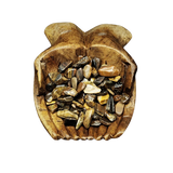 Golden Brown Tigers Eye Chips (100g) Pouch for Confidence, Grounding & Solar Plexus Power - Heavenly Crystals Online