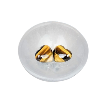 Golden Brown Tigers Eye Heart (30mm) – Protection, Confidence & Personal Power - Heavenly Crystals Online